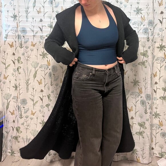 Long Knit Wool Coat - Picture 1 of 11